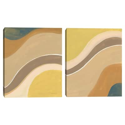 Flowing I, Flowing II by Danhui Nai Canvas Art Prints