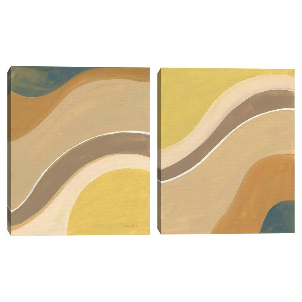 Flowing I, Flowing II by Danhui Nai Canvas Art Prints
