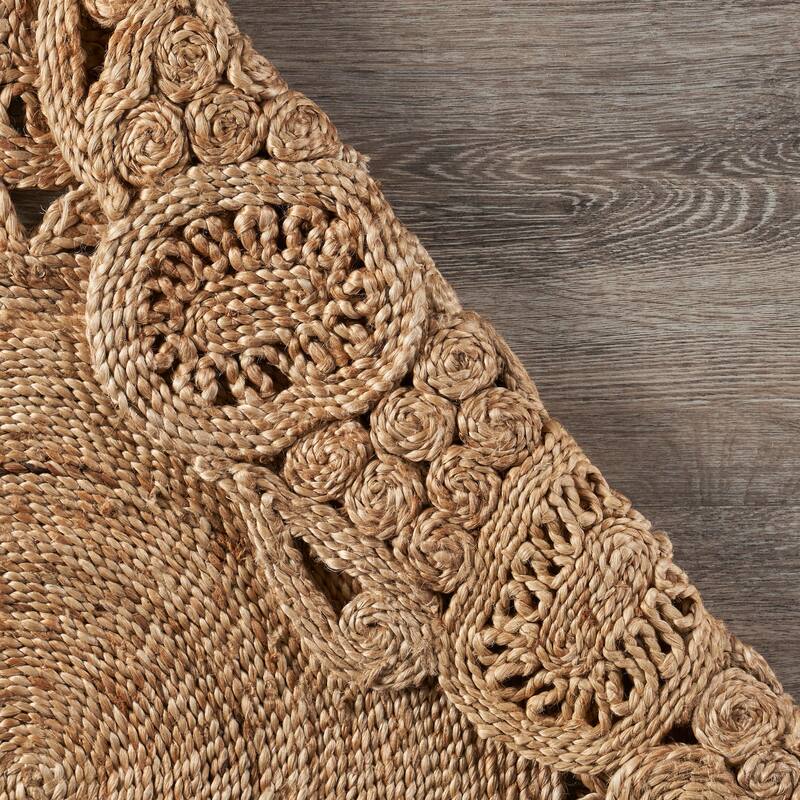 Bera Braided Jute Reversible Bohemian Indoor Area Rug by Sevita