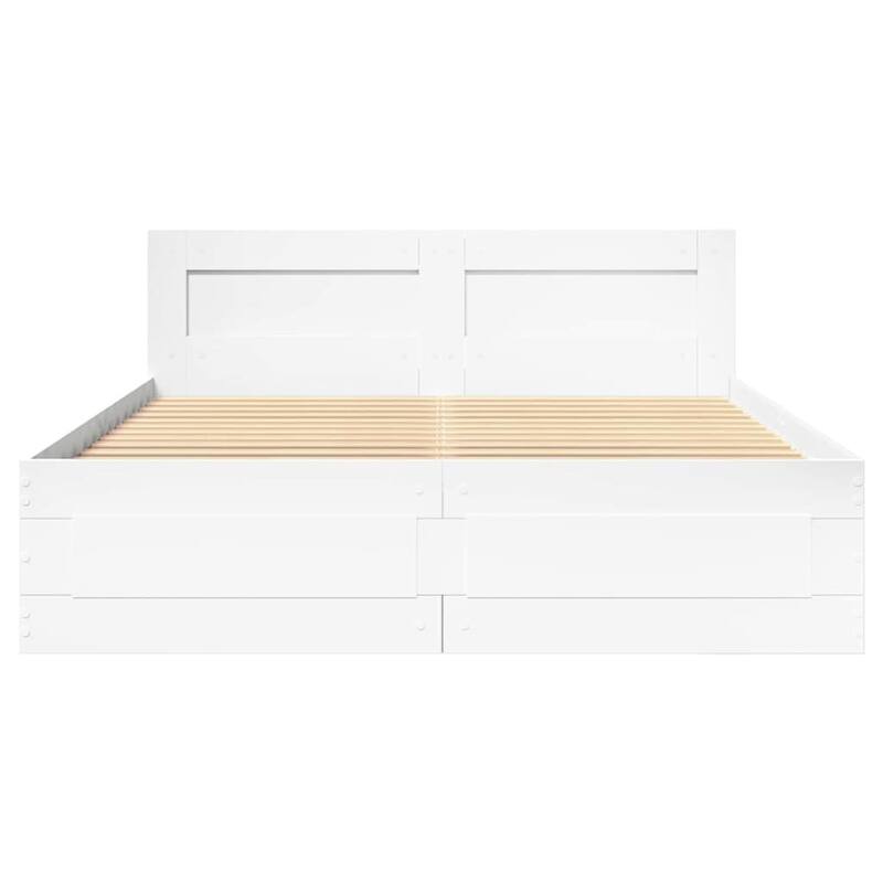 vidaXL Bed Frame 2 pcs Engineered Wood