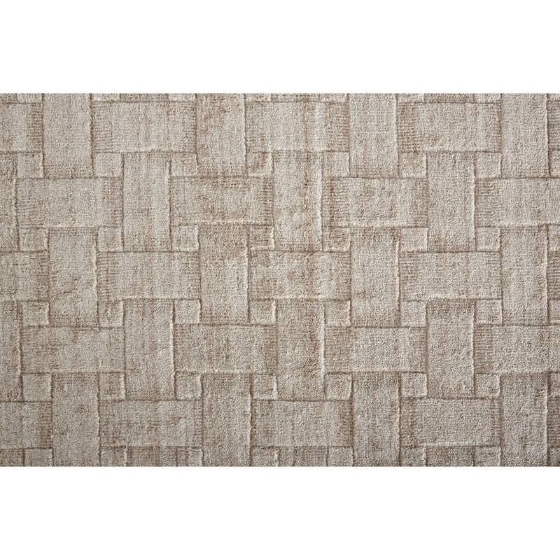 Grand Bazaar Tatem Hand Woven Solid Transitional Area Rug