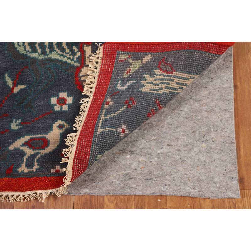 Animals Pictorial Ziegler Oriental Foyer Rug Handmade Wool Carpet - 4'1"x 5'11"