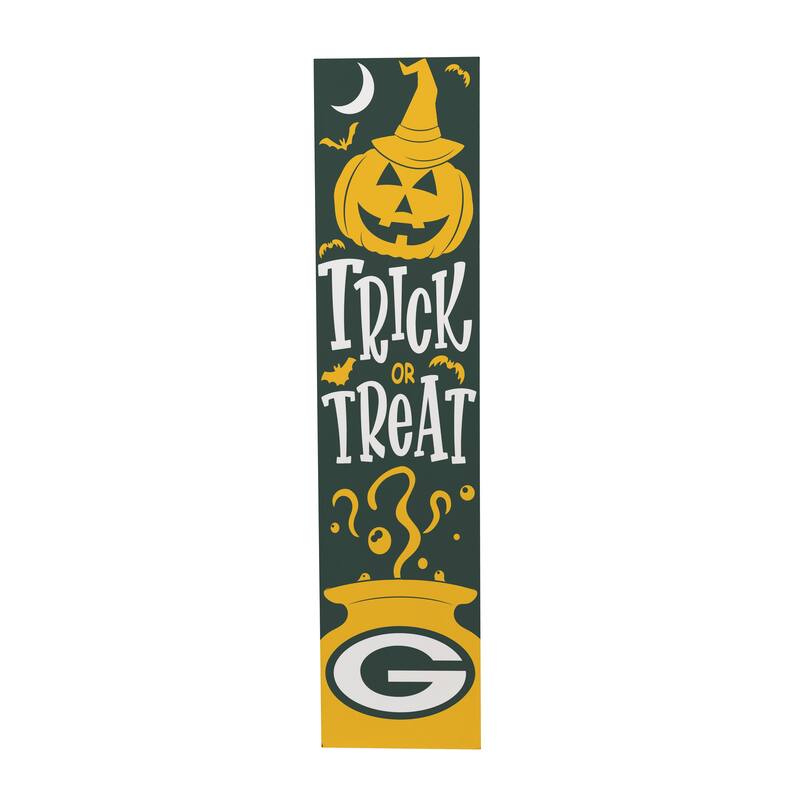 47" Double Sided Seasonal Porch Leaner, Green Bay Packers - 47" x 11.25"