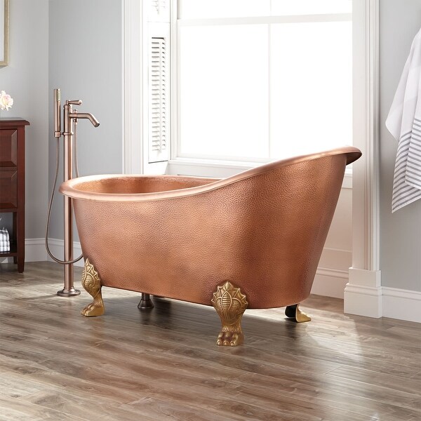 copper clawfoot tub