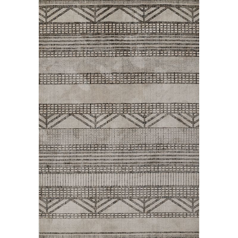 Momeni Noho Polyester Striped Area Rug - 3'11" X 5'7" - Sand