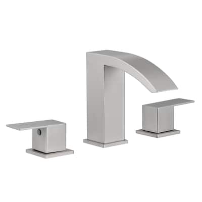 Modern Double Handle Three-Hole Bath Faucet