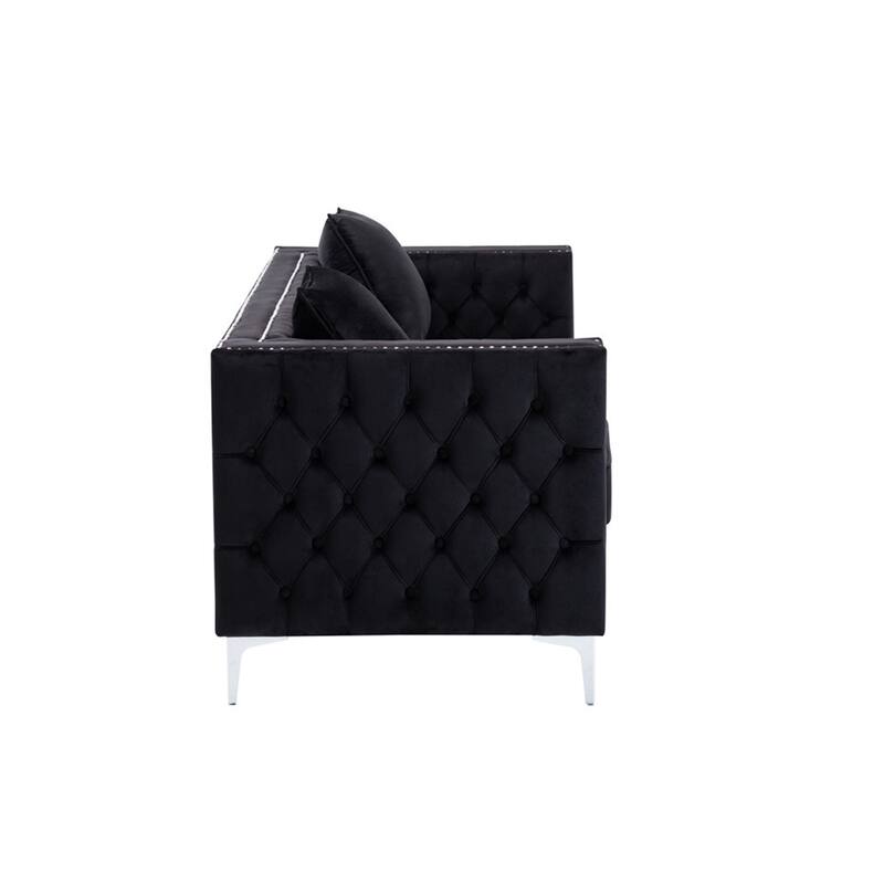 3 Piece Velvet Fabric Living Room Sofa Set