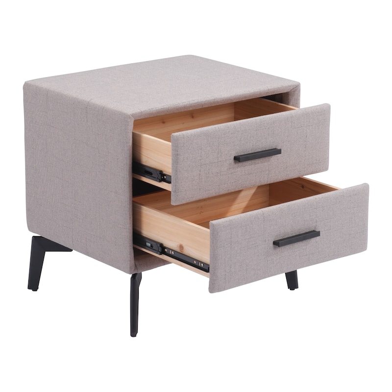 Halle Side Table Gray - 19.5" W x 15.7" D x 19.7" H