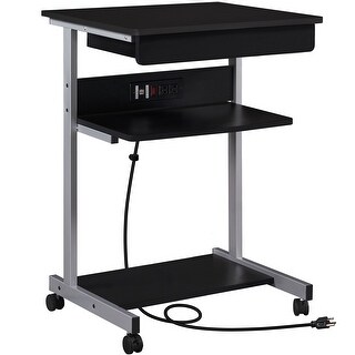 Yaheetech 22 in Laptop Computer Table Home Office Desk with Power ...