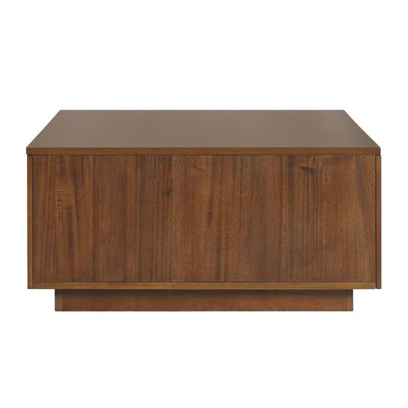 33.25" Square Coffee Table with 4 Drawers