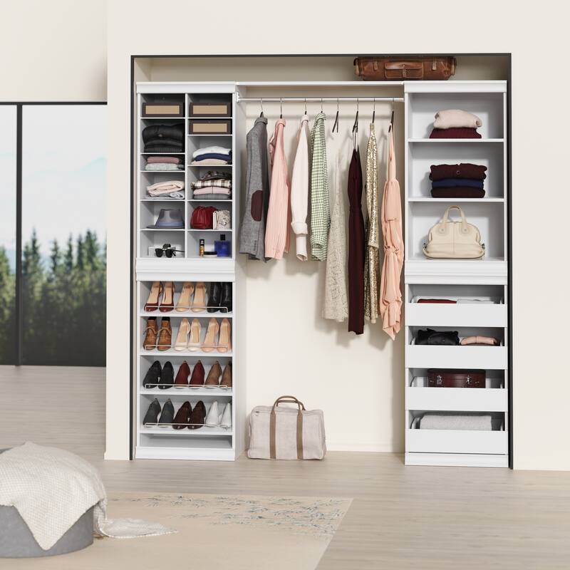 ClosetMaid Modular Storage 21.38-inch Wide Adjustable 16-Shelf Organizer