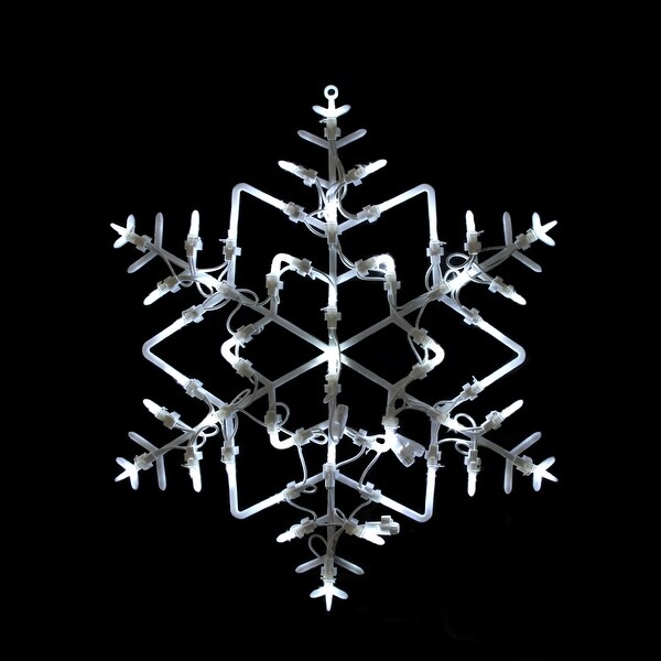 Shop 18" LED Lighted Snowflake Christmas Window Silhouette ...