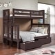 preview thumbnail 18 of 26, Taylor & Olive Trillium Twin over Full Bunk Bed, 2 Drawers