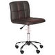preview thumbnail 7 of 5, Safavieh Office Brown Brunner Desk Chair - 18.3" x 21.9" x 31.5"