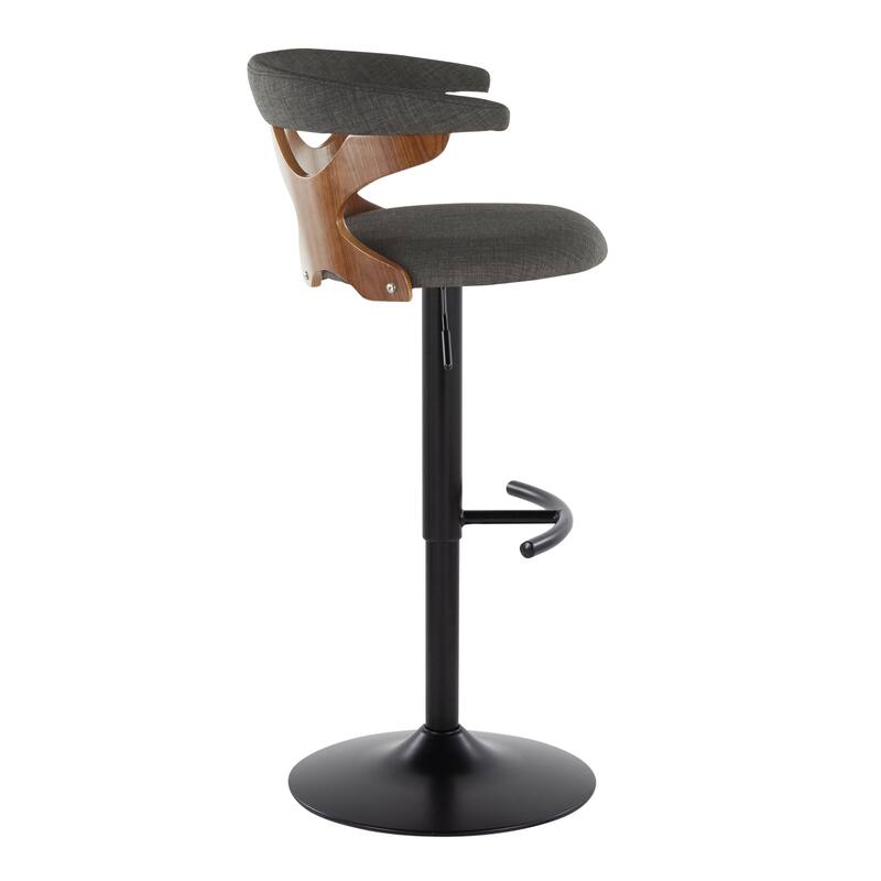 Carson Carrington Viby Adjustable Bar Stool with Rounded T Footrest (Set of 2)