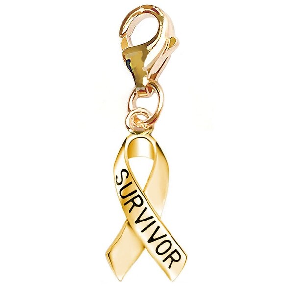 Julieta Jewelry Survivor Awareness Ribbon Clip-On Charm