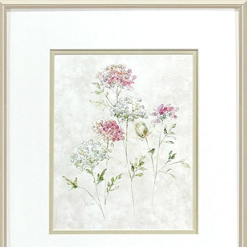 HomeRoots Set Of Two Soft Lace Gold Framed Wall Art