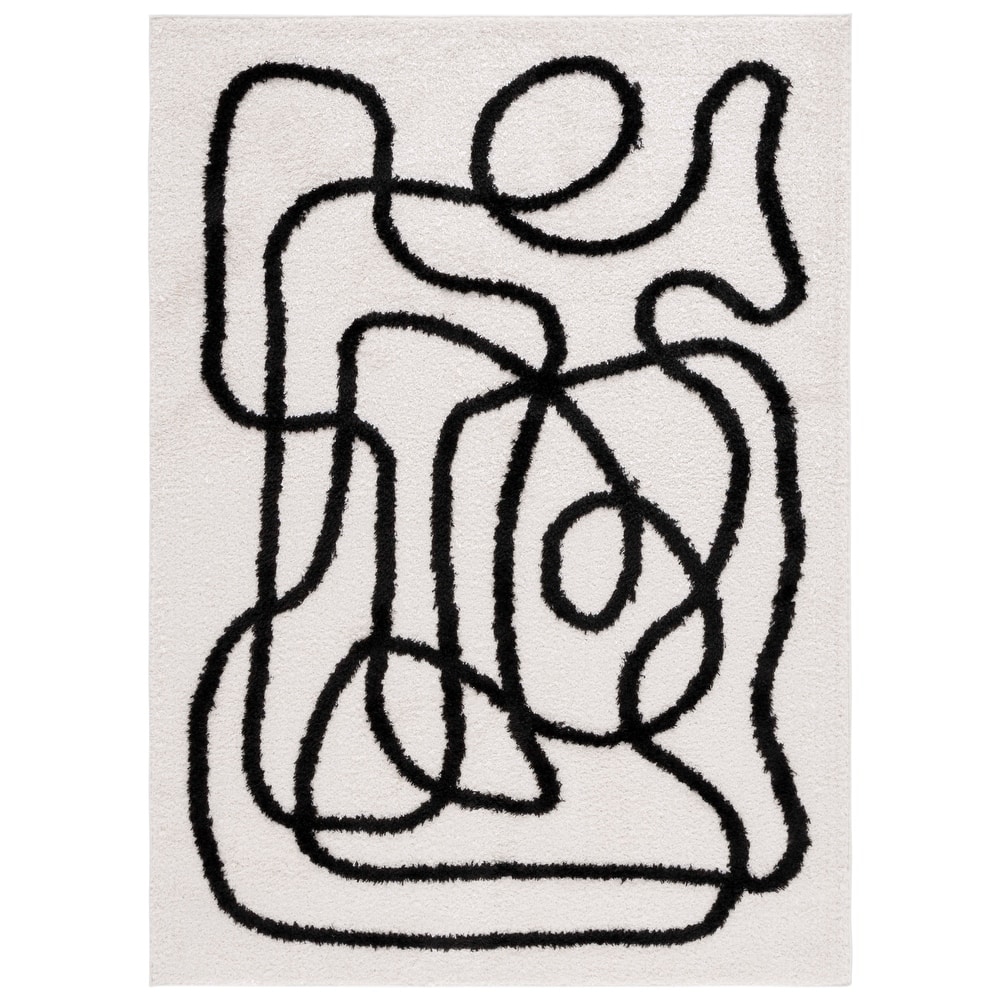 SAFAVIEH Norway Shag Judie Mid-Century Modern 1.2-inch Thick Rug