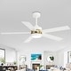 preview thumbnail 28 of 47, Airsurfer 52 in. Integrated LED Indoor Ceiling Fans with Light and Remote Control Included