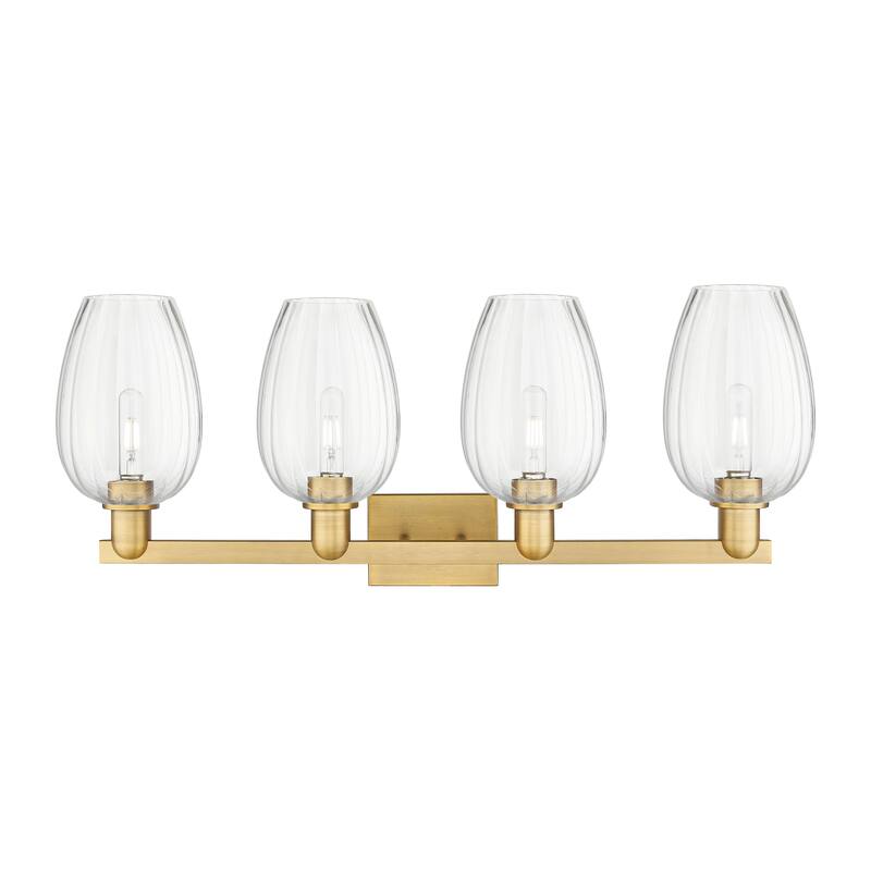 Innovations Lighting Downtown Urban - Preston - 4 Light 36" Flute Shade Bath Vanity Light