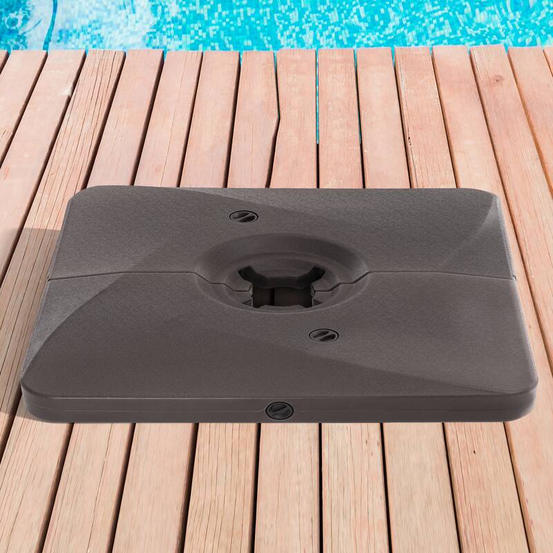 BONOSUKI 320LBs Heavy Duty Cantilever Patio Umbrella Base