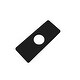 preview thumbnail 22 of 28, Stylish Single-Hole Bathroom Faucet Plate A-801 - 6 1/8"x 2 1/2"