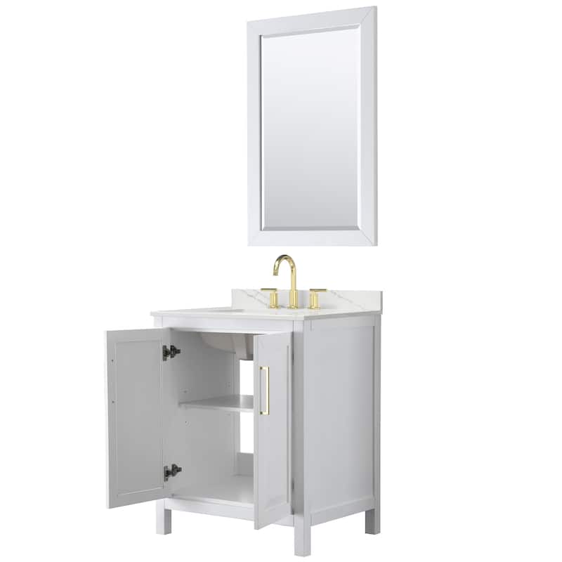 Wyndham Collection WCV252530S-QTZ-US3M24 Daria 30" Free Standing