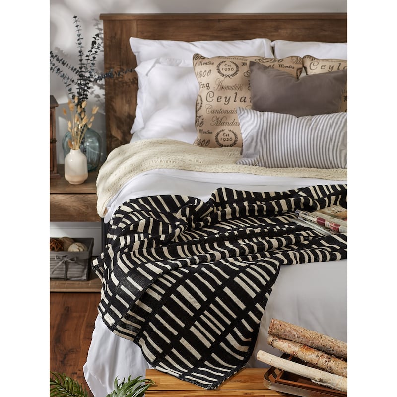 DII Dusty Lilac Urban Jacquard Throw