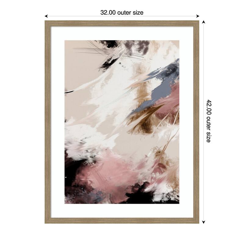 Splash Clouds by Pictufy Studio II Wood Framed Wall Art Print