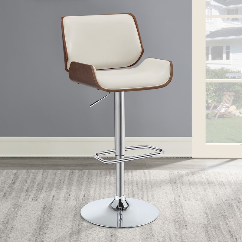 Folsom Adjustable Height Pedestal Base Bar Stool