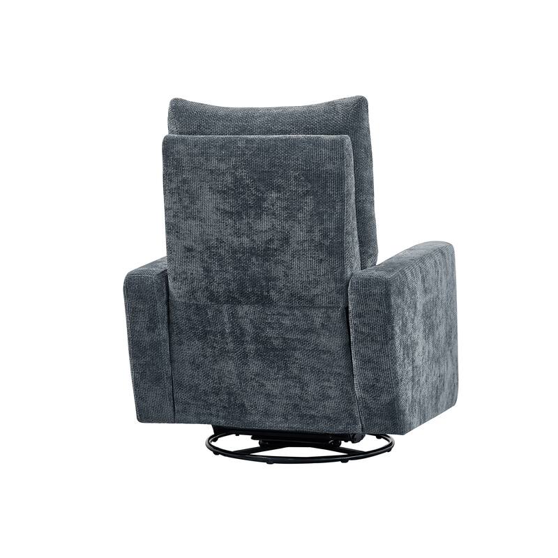 Olmas 33.5"W Power Swivel Glider Recliner with USB Charger