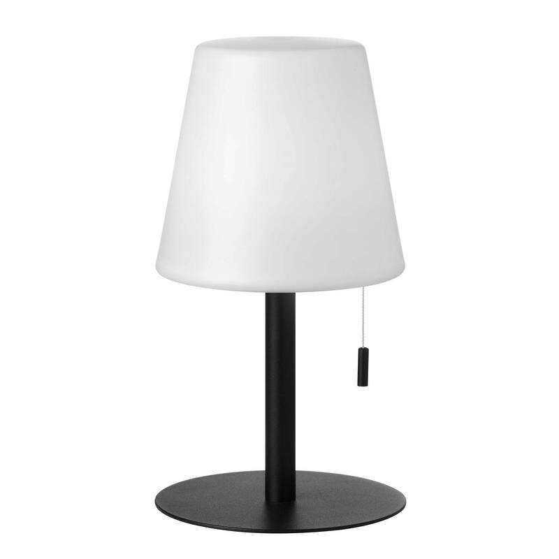 Table Lamp for Bedroom Living Room Patio - Dimmable LED Lamp with USB Charging