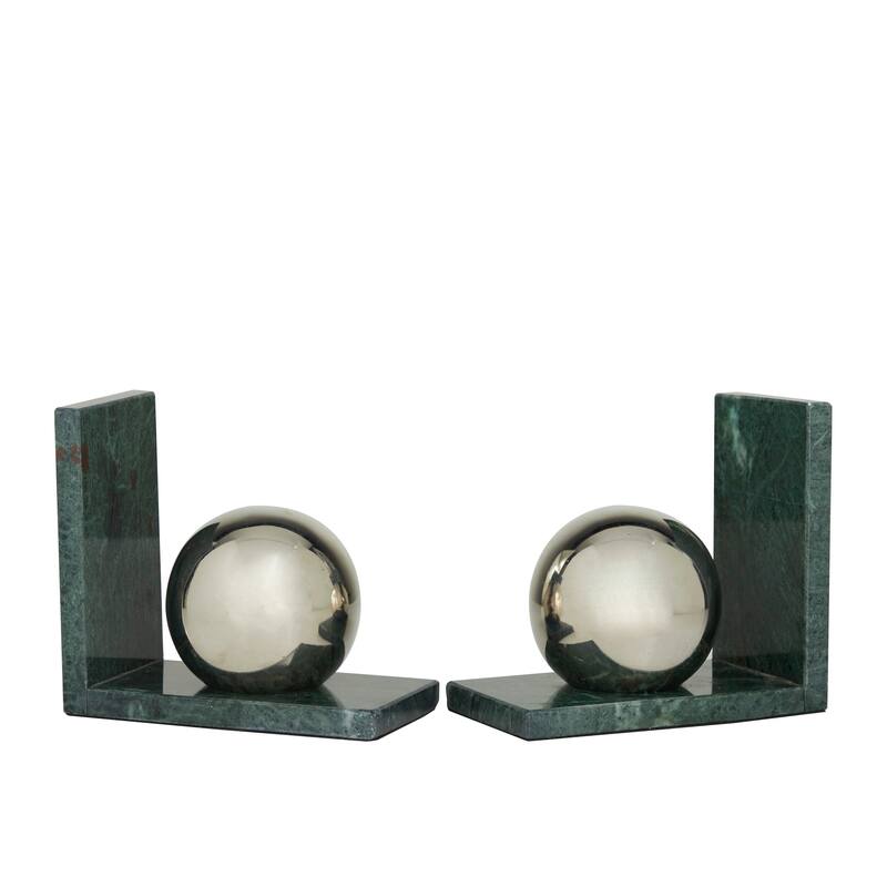 Marble Modern Bookends (Set of 2) - 7 x 4 x 6