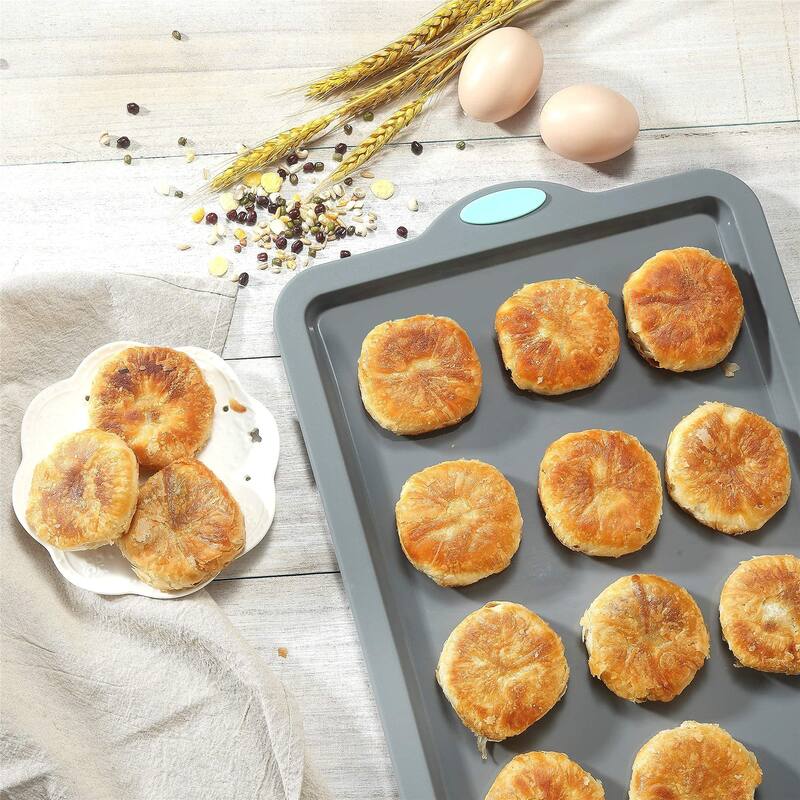 8 in 1 Silicone Baking Set - 6 Silicone Molds - 2 Silicone Baking Mat, Nonstick Cookie Sheet, Cake Muffin Bread Pan
