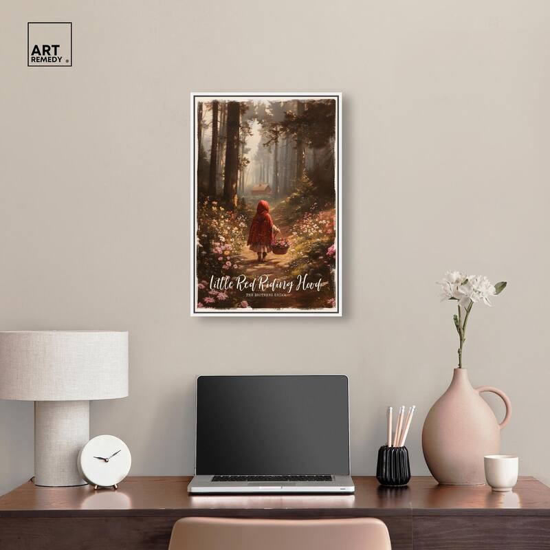 Classic Red Riding Hood Canvas by Art Remedy
