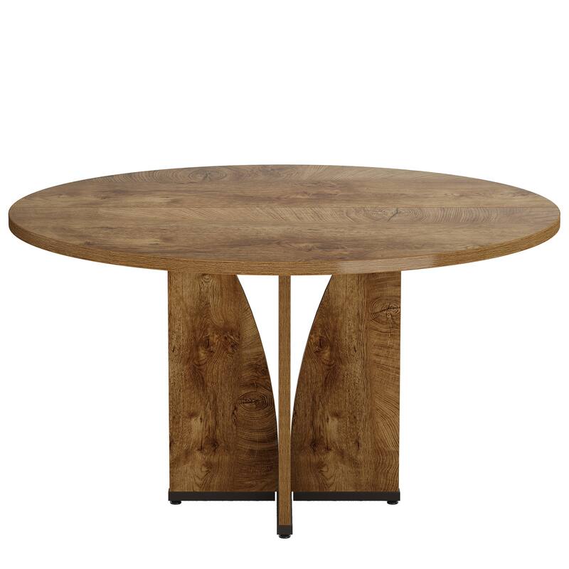 Wooden Conference Table, Round Meeting Table, Negotiation Business Training Room Desk