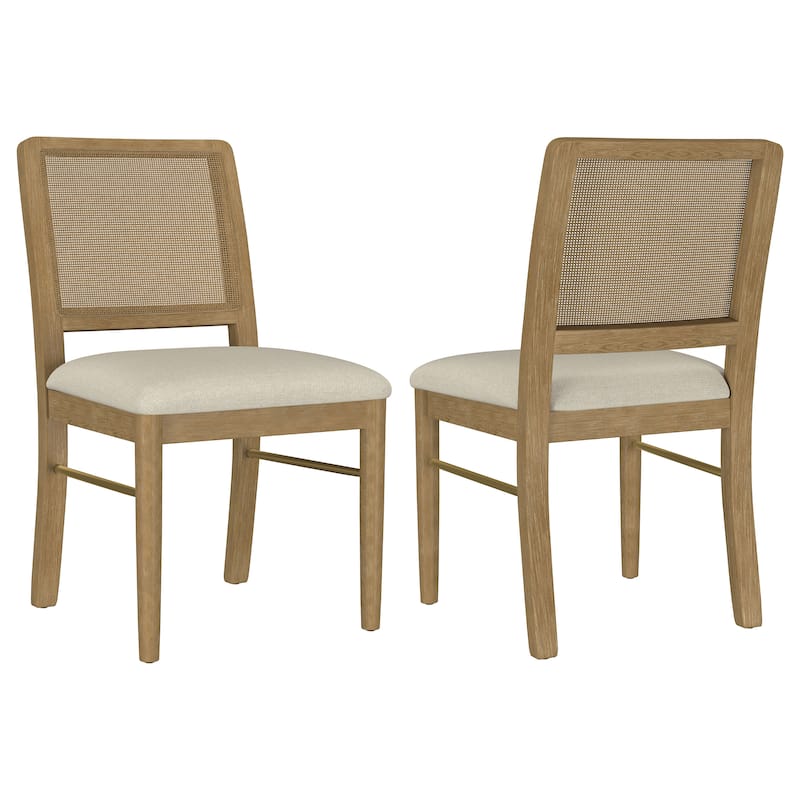 Benson Sand Wash Cane Dining Side Chair (Set of 2)