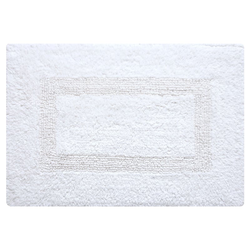 Fabstyles Basix Soft & Absorbent Reversible Cotton Bath Rug