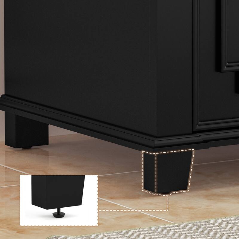 36 Inch Bathroom Vanity with Sink, Soft-Close Sliding Drawers & Cabinet, Bathroom Vanity Cabinet Set in White