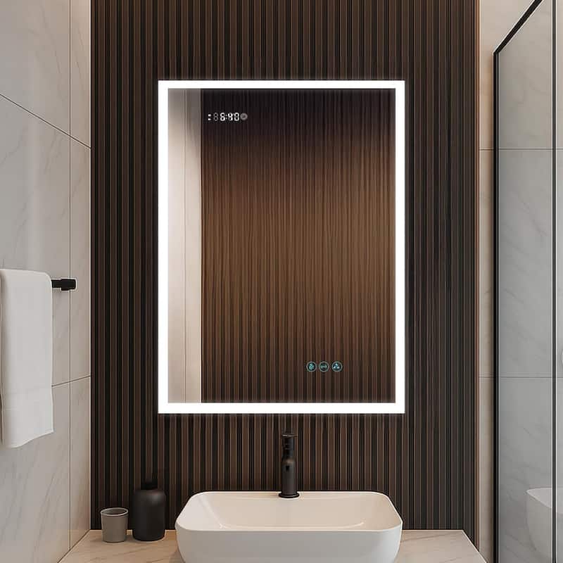 Blossom LED Medicine Cabinet w/ Light, 3X Mirror, Outlet USB Charging - 24x32 - Hinge on Left