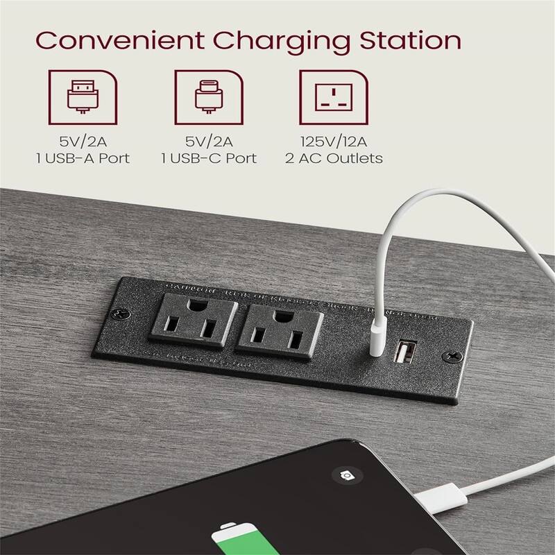 Nightstand with Charging Station