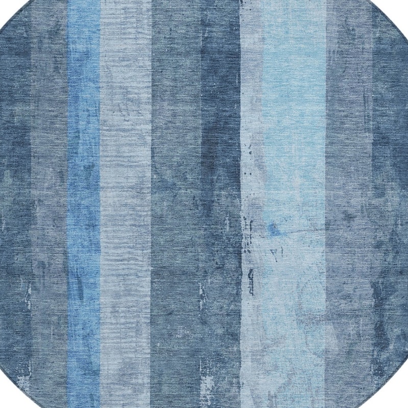 HomeRoots Striped Transitional Rectangle Outdoor Rug