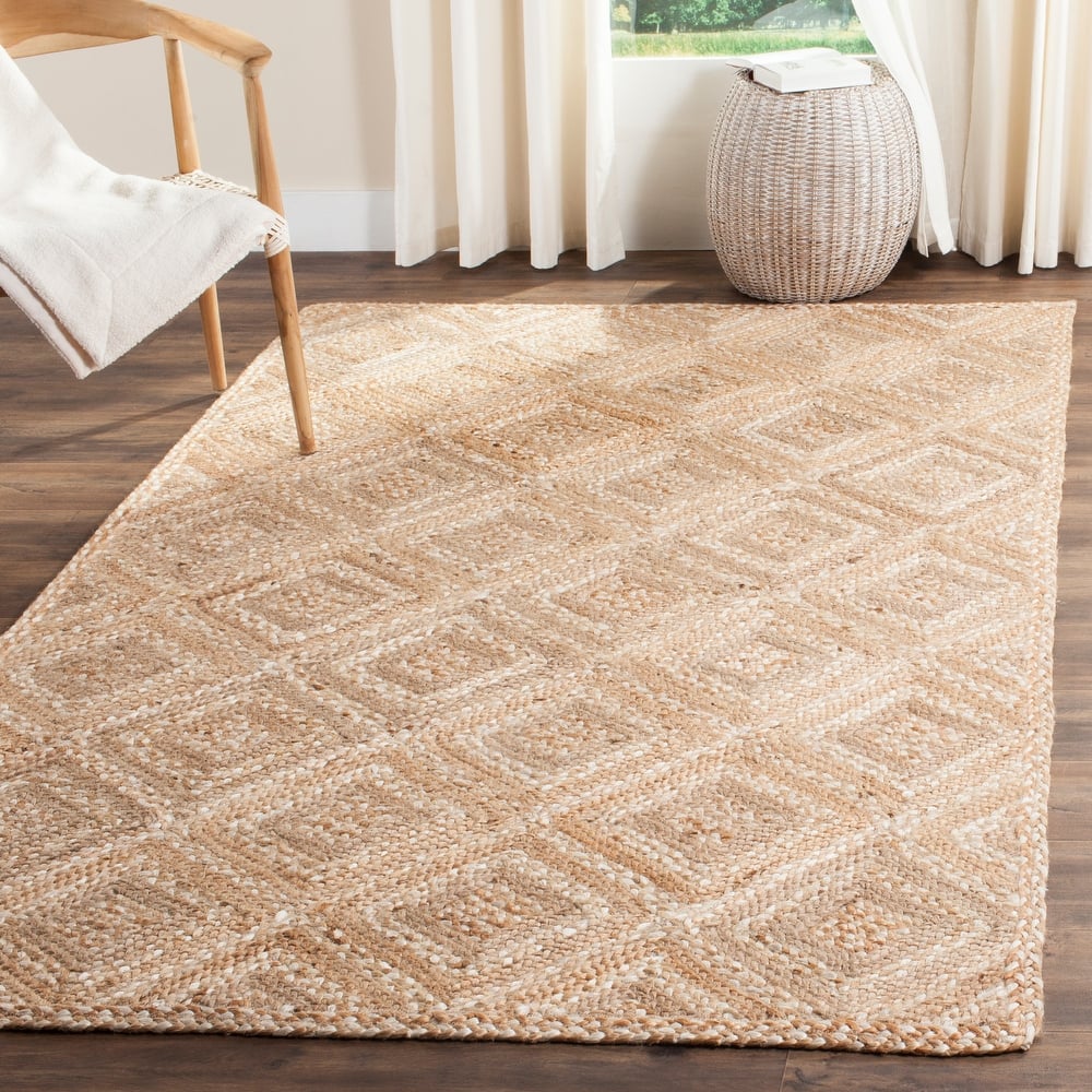 SAFAVIEH Handmade Natural Fiber Rieta Diamond Jute Rug