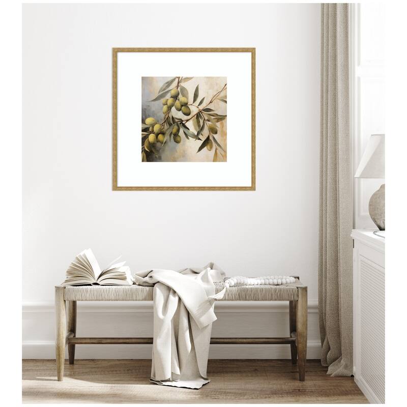 Kate and Laurel Olive Tree by The Creative Bunch Studio Framed Wall Art Print