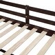 preview thumbnail 47 of 46, Multifunctional Twin Size Low Loft Bed Wooden Kids Bed with Rolling Desk,Shelf and Two Storage Drawers
