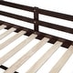 preview thumbnail 16 of 15, Twin Size Low Loft Bed with Rolling Desk, Shelf and Drawers, Espresso