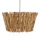 preview thumbnail 4 of 8, Uttermost Rhea 4 Light Wood Branch Chandelier - N/A