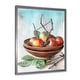 preview thumbnail 10 of 8, Designart 'Clay Bowl Of Yellow Persimmon' Farmhouse Framed Art Print