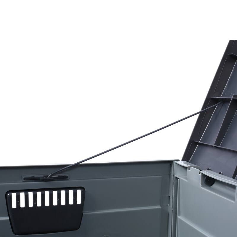 Anmytek Outdoor Storage Box Large Weatherproof Patio Deck Bin with Lock for Cushions Garden Tools