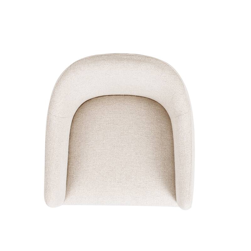 Marcy 19.5" Fully Upholstered Swivel Dining Accent Arm Chair